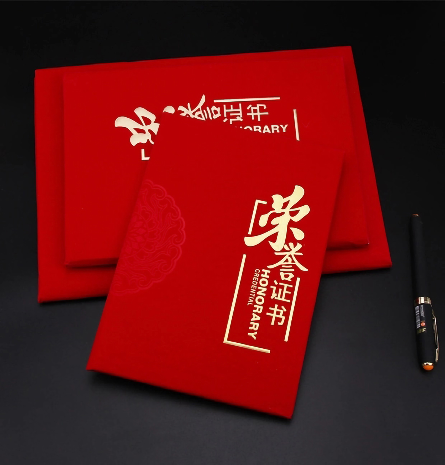 暗花红绒荣誉证书6K  8K  12K(图8)